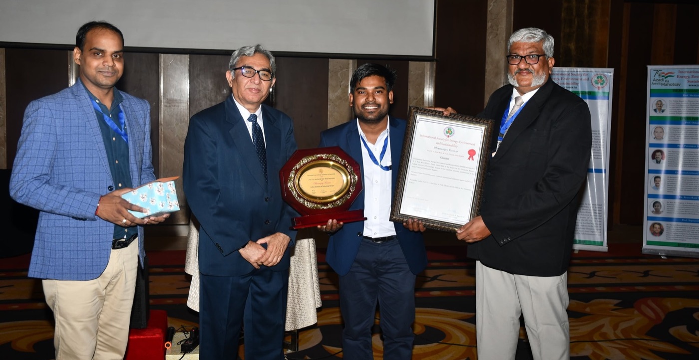 Best M.Tech. Thesis Award ceremony — ISEES December 2021